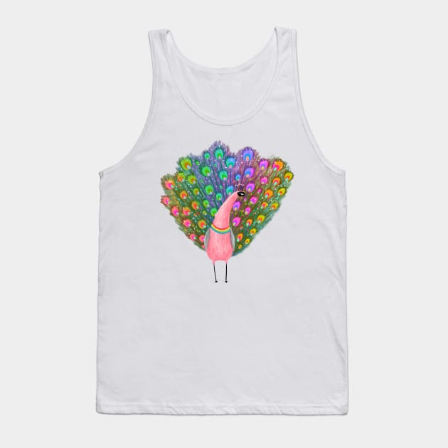 Pride Peacock Tank Top by Sophie Corrigan